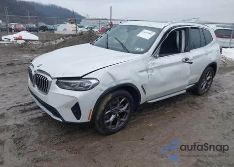 2022 BMW X3 xDrive30I из США, поврежденный, VIN 5UX53DP05N9M26195